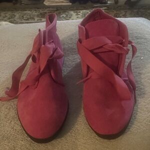 Vintage PinkSuede Keds Sneaker Booties Womens Size 9